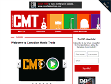 Tablet Screenshot of canadianmusictrade.com